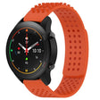 For Xiaomi MI Watch S1 Pro 22mm Holes Breathable 3D Dots Silicone Watch Band(Orange) - Watch Bands by PMC TechLife | Online Shopping South Africa | PMC TechLife