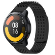 For Xiaomi Watch S1 Active 22mm Holes Breathable 3D Dots Silicone Watch Band(Black) - Watch Bands by PMC TechLife | Online Shopping South Africa | PMC TechLife