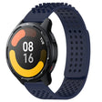 For Xiaomi Watch S1 Active 22mm Holes Breathable 3D Dots Silicone Watch Band(Midnight Blue) - Watch Bands by PMC TechLife | Online Shopping South Africa | PMC TechLife