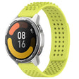 For Xiaomi MI Watch Color 2 22mm Holes Breathable 3D Dots Silicone Watch Band(Lime Green) - Watch Bands by PMC TechLife | Online Shopping South Africa | PMC TechLife