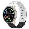For Xiaomi MI Watch Sport 22mm Holes Breathable 3D Dots Silicone Watch Band(White+Black) - Watch Bands by PMC TechLife | Online Shopping South Africa | PMC TechLife