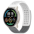 For Xiaomi MI Watch Sport 22mm Holes Breathable 3D Dots Silicone Watch Band(White+Grey) - free shipping - PMC TechLife - Order now!