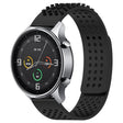 For Xiaomi MI Watch Color 22mm Holes Breathable 3D Dots Silicone Watch Band(Black) - Watch Bands by PMC TechLife | Online Shopping South Africa | PMC TechLife