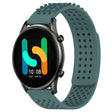 For Xiaomi Haylou RT2 LS10 22mm Holes Breathable 3D Dots Silicone Watch Band(Olive Green) - Watch Bands by PMC TechLife | Online Shopping South Africa | PMC TechLife