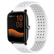 For Xiaomi Haylou GST LS09B 22mm Holes Breathable 3D Dots Silicone Watch Band(White) - Watch Bands by PMC TechLife | Online Shopping South Africa | PMC TechLife