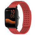 For Xiaomi Haylou GST LS09B 22mm Holes Breathable 3D Dots Silicone Watch Band(Red) - Watch Bands by PMC TechLife | Online Shopping South Africa | PMC TechLife
