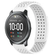 For Xiaomi Haylou RT LS05S 22mm Holes Breathable 3D Dots Silicone Watch Band(White) - Watch Bands by PMC TechLife | Online Shopping South Africa | PMC TechLife