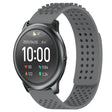For Xiaomi Haylou RT LS05S 22mm Holes Breathable 3D Dots Silicone Watch Band(Grey) - free shipping - PMC TechLife - Order now!