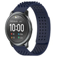 For Xiaomi Haylou RT LS05S 22mm Holes Breathable 3D Dots Silicone Watch Band(Midnight Blue) - Watch Bands by PMC TechLife | Online Shopping South Africa | PMC TechLife