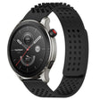 For Amazfit GTR 4 22mm Holes Breathable 3D Dots Silicone Watch Band(Black) - Watch Bands by PMC TechLife | Online Shopping South Africa | PMC TechLife