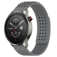 For Amazfit GTR 4 22mm Holes Breathable 3D Dots Silicone Watch Band(Grey) - Watch Bands by PMC TechLife | Online Shopping South Africa | PMC TechLife