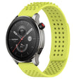 For Amazfit GTR 4 22mm Holes Breathable 3D Dots Silicone Watch Band(Lime Green) - Watch Bands by PMC TechLife | Online Shopping South Africa | PMC TechLife