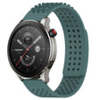 For Amazfit GTR 4 Pro 22mm Holes Breathable 3D Dots Silicone Watch Band(Olive Green) - Watch Bands by PMC TechLife | Online Shopping South Africa | PMC TechLife
