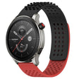 For Amazfit GTR 4 Pro 22mm Holes Breathable 3D Dots Silicone Watch Band(Black+Red) - Watch Bands by PMC TechLife | Online Shopping South Africa | PMC TechLife