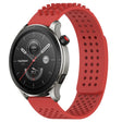 For Amazfit GTR 4 Pro 22mm Holes Breathable 3D Dots Silicone Watch Band(Red) - Watch Bands by PMC TechLife | Online Shopping South Africa | PMC TechLife