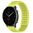 For Amazfit GTR 2e 22mm Holes Breathable 3D Dots Silicone Watch Band(Lime Green) - Watch Bands by PMC TechLife | Online Shopping South Africa | PMC TechLife