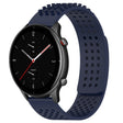 For Amazfit GTR 2e 22mm Holes Breathable 3D Dots Silicone Watch Band(Midnight Blue) - Watch Bands by PMC TechLife | Online Shopping South Africa | PMC TechLife