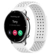 For Amazfit GTR 2 22mm Holes Breathable 3D Dots Silicone Watch Band(White) - free shipping - PMC TechLife - Order now!