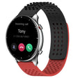 For Amazfit GTR 2 22mm Holes Breathable 3D Dots Silicone Watch Band(Black+Red) - free shipping - PMC TechLife - Order now!
