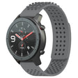 For Amazfit GTR 47mm 22mm Holes Breathable 3D Dots Silicone Watch Band(Grey) - Watch Bands by PMC TechLife | Online Shopping South Africa | PMC TechLife
