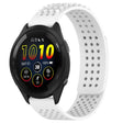 For Garmin Forerunner 265 22mm Holes Breathable 3D Dots Silicone Watch Band(White) - Watch Bands by PMC TechLife | Online Shopping South Africa | PMC TechLife