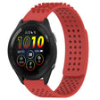For Garmin Forerunner 265 22mm Holes Breathable 3D Dots Silicone Watch Band(Red) - free shipping - PMC TechLife - Order now!