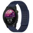 For Garmin Forerunner 255 22mm Holes Breathable 3D Dots Silicone Watch Band(Midnight Blue) - Watch Bands by PMC TechLife | Online Shopping South Africa | PMC TechLife