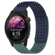 For Garmin Forerunner 255 22mm Holes Breathable 3D Dots Silicone Watch Band(Midnight Blue+Olive Green) - free shipping - PMC TechLife - Order now!