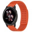For Garmin Venu 2 22mm Holes Breathable 3D Dots Silicone Watch Band(Orange) - Watch Bands by PMC TechLife | Online Shopping South Africa | PMC TechLife