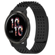 For Garmin Venu 2 22mm Holes Breathable 3D Dots Silicone Watch Band(Black) - Watch Bands by PMC TechLife | Online Shopping South Africa | PMC TechLife