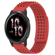 For Garmin Venu 2 22mm Holes Breathable 3D Dots Silicone Watch Band(Red) - Watch Bands by PMC TechLife | Online Shopping South Africa | PMC TechLife