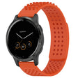 For Garmin Vivoactive 4 22mm Holes Breathable 3D Dots Silicone Watch Band(Orange) - Watch Bands by PMC TechLife | Online Shopping South Africa | PMC TechLife