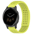 For Garmin Vivoactive 4 22mm Holes Breathable 3D Dots Silicone Watch Band(Lime Green) - Watch Bands by PMC TechLife | Online Shopping South Africa | PMC TechLife