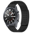 For Samsung Galaxy Watch3 45mm 22mm Holes Breathable 3D Dots Silicone Watch Band(Black) - Watch Bands by PMC TechLife | Online Shopping South Africa | PMC TechLife