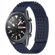 For Samsung Galaxy Watch3 45mm 22mm Holes Breathable 3D Dots Silicone Watch Band(Midnight Blue) - Watch Bands by PMC TechLife | Online Shopping South Africa | PMC TechLife