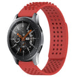 For Samsung Galaxy Watch 46mm 22mm Holes Breathable 3D Dots Silicone Watch Band(Red) - Watch Bands by PMC TechLife | Online Shopping South Africa | PMC TechLife
