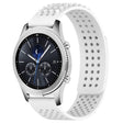 For Samsung Gear S3 Classic 22mm Holes Breathable 3D Dots Silicone Watch Band(White) - Watch Bands by PMC TechLife | Online Shopping South Africa | PMC TechLife