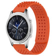 For Samsung Gear S3 Classic 22mm Holes Breathable 3D Dots Silicone Watch Band(Orange) - Watch Bands by PMC TechLife | Online Shopping South Africa | PMC TechLife