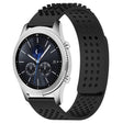 For Samsung Gear S3 Classic 22mm Holes Breathable 3D Dots Silicone Watch Band(Black) - Watch Bands by PMC TechLife | Online Shopping South Africa | PMC TechLife | Buy Now Pay Later Mobicred