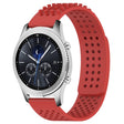 For Samsung Gear S3 Classic 22mm Holes Breathable 3D Dots Silicone Watch Band(Red) - free shipping - PMC TechLife - Order now!