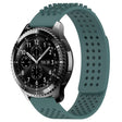 For Samsung Gear S3 Frontier 22mm Holes Breathable 3D Dots Silicone Watch Band(Olive Green) - free shipping - PMC TechLife - Order now!