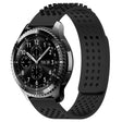 For Samsung Gear S3 Frontier 22mm Holes Breathable 3D Dots Silicone Watch Band(Black) - Watch Bands by PMC TechLife | Online Shopping South Africa | PMC TechLife