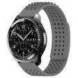 For Samsung Gear S3 Frontier 22mm Holes Breathable 3D Dots Silicone Watch Band(Grey) - Watch Bands by PMC TechLife | Online Shopping South Africa | PMC TechLife
