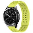 For Samsung Gear S3 Frontier 22mm Holes Breathable 3D Dots Silicone Watch Band(Lime Green) - Watch Bands by PMC TechLife | Online Shopping South Africa | PMC TechLife