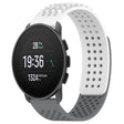For SUUNTO 9 Peak Pro 22mm Holes Breathable 3D Dots Silicone Watch Band(White+Grey) -  by PMC TechLife | Online Shopping South Africa | PMC TechLife