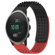 For SUUNTO 5 Peak 22mm Holes Breathable 3D Dots Silicone Watch Band(Black+Red) -  by PMC TechLife | Online Shopping South Africa | PMC TechLife