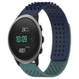 For SUUNTO 5 Peak 22mm Holes Breathable 3D Dots Silicone Watch Band(Midnight Blue+Olive Green) -  by PMC TechLife | Online Shopping South Africa | PMC TechLife
