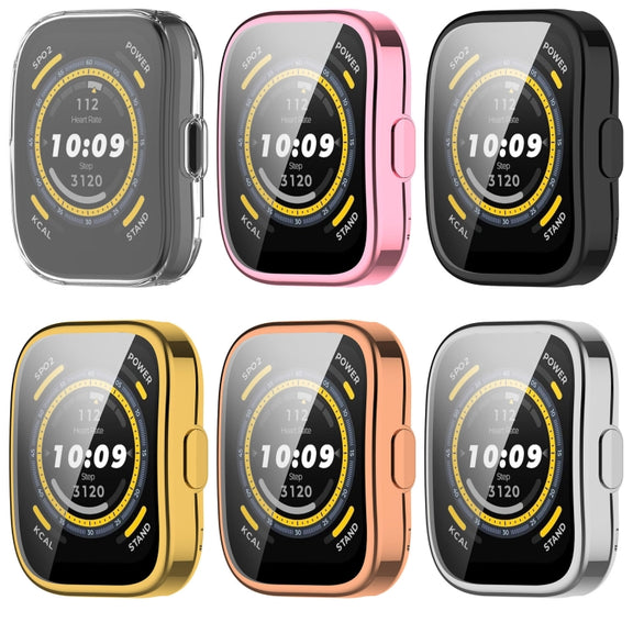 For Amazfit Bip 5 All-Inclusive TPU Protective Case(Pink)