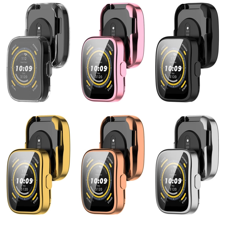 For Amazfit Bip 5 All-Inclusive TPU Protective Case(Pink)