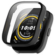 For Amazfit Bip 5 Tempered Film Integrated PC Watch Protective Case(Black) - Watch Cases by PMC TechLife | Online Shopping South Africa | PMC TechLife | Buy Now Pay Later Mobicred